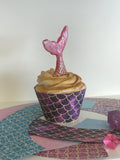 Mermaid Scale Cupcake Wraps