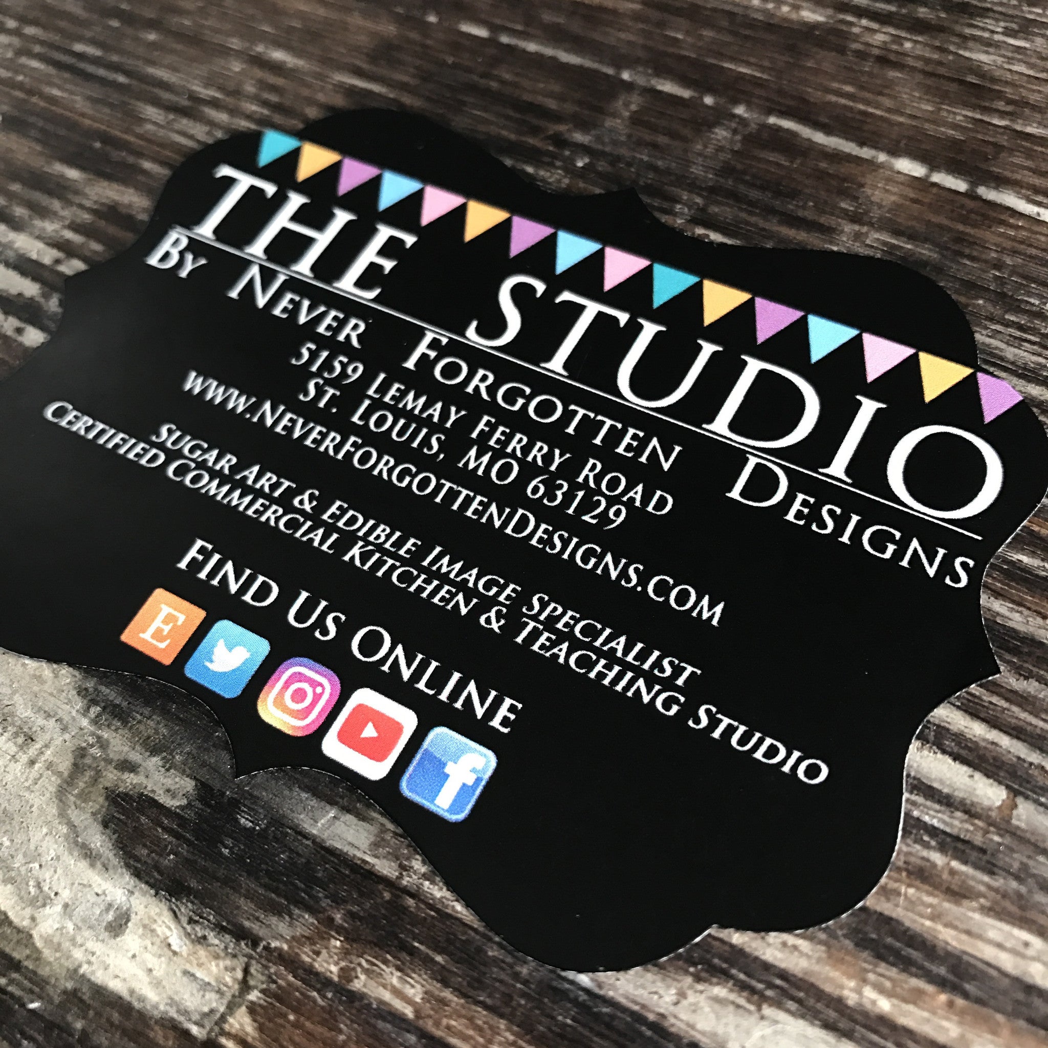 Baker Marketing Stickers for Bakery Cake Boxes and Cupcake Boxes