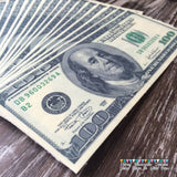 Edible Money $100 Bills on Frosting Paper
