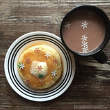 Edible Snowflakes on Pancakes and Hot Chocolate
