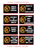 Food Labels for a Tribute Games Party