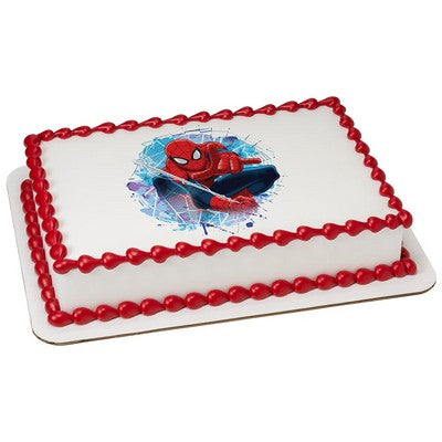 OFFICIALLY LICENSED SPIDERMAN EDIBLE CAKE IMAGE TOPPERS
