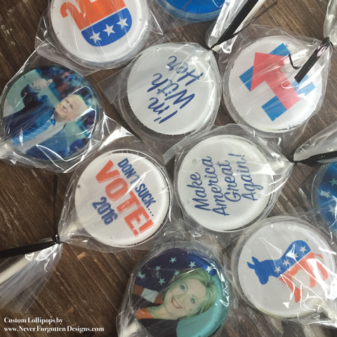 Election Pops Image Candy Sucker Lollipop Favors