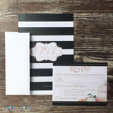 Custom Flat Card Wedding Invitation Sets - Never Forgotten Designs