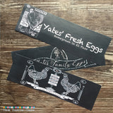 Custom Egg Carton Labels Personalized with Your Information - Never Forgotten Designs