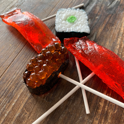 Sushi Candy Lollipop 3 Piece Set