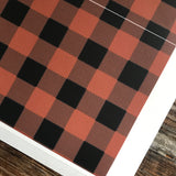 Edible Lumber Jack Red & Black Plaid Cake Wraps© Images by NFD