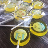 Edible Emoji Lollipop Hard Candy Party Favor Suckers
