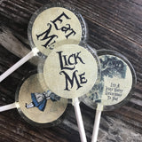 Alice In Wonderland Lollipop Candy Sucker Party Favors