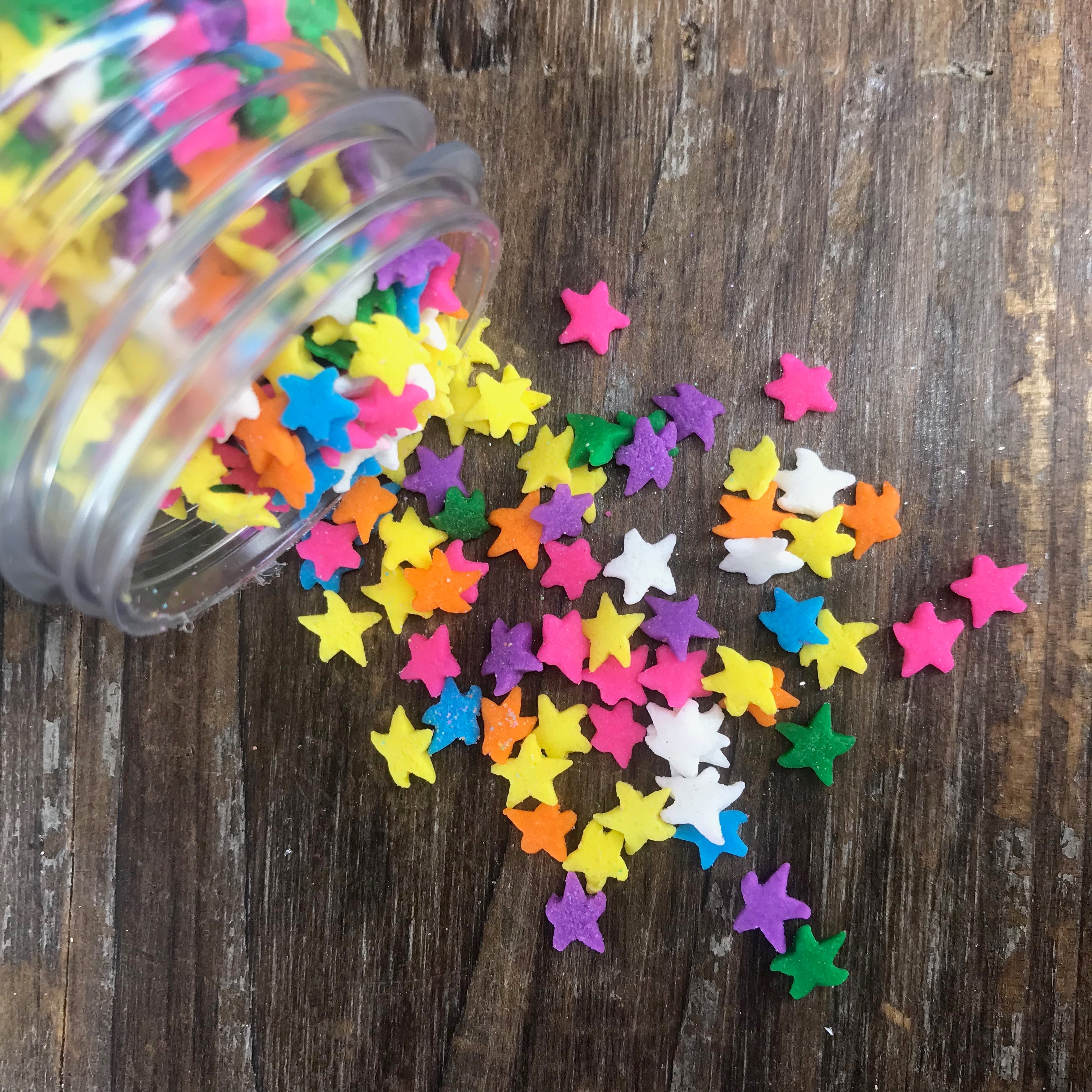 Colorful Star Glitter Fun Food Sprinkles© by Never Forgotten Designs