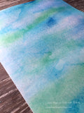 Edible Custom Multicolored Water Color Designs on Wafer Paper