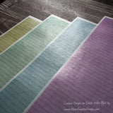Colorful Pinstripe Designs on Edible on Wafer Paper