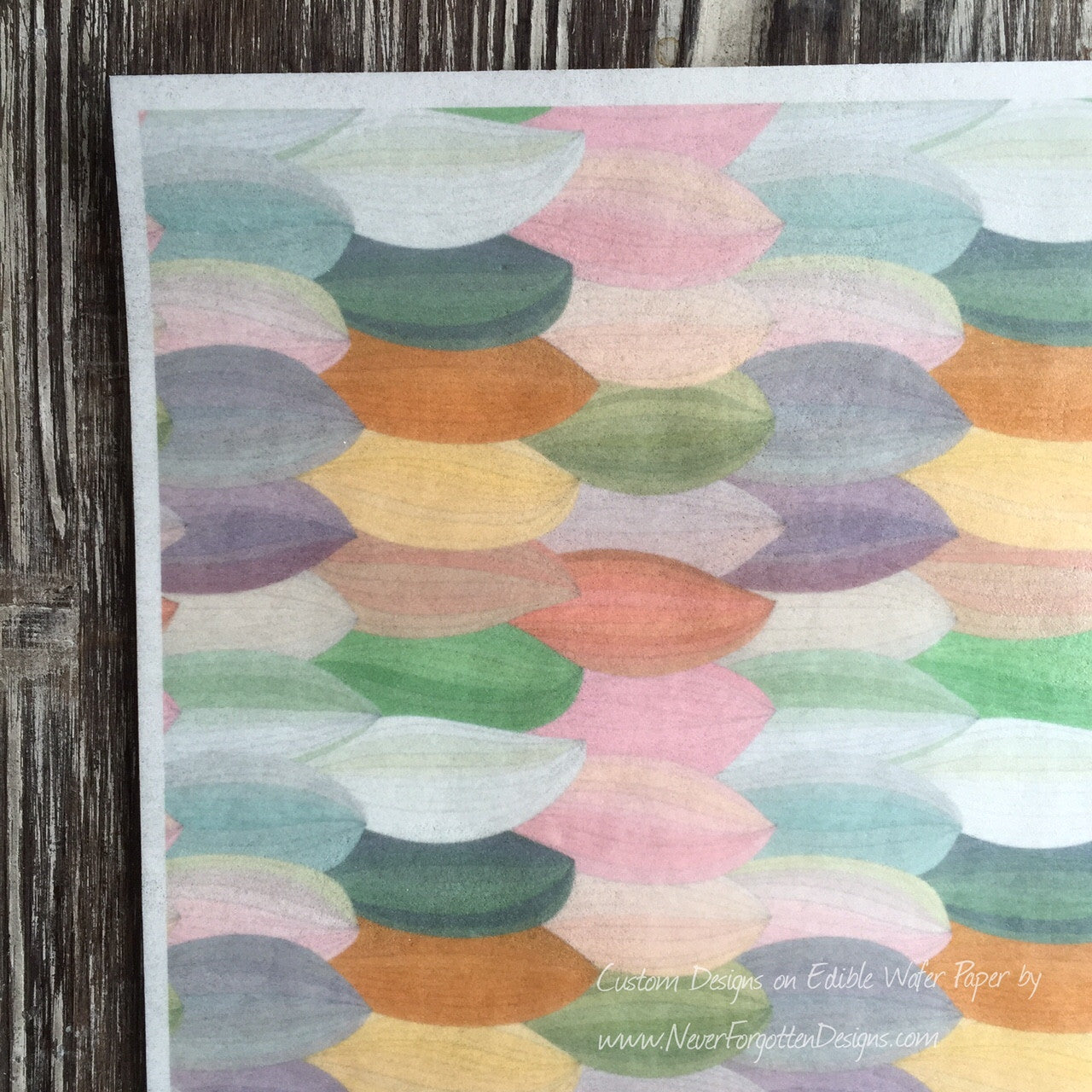 Edible Abstract Designs on Wafer Paper Never Designs