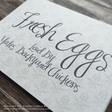 Premium Printed Custom Egg Carton Labels Personalized with Your Information - Never Forgotten Designs