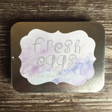 Shabby Chic Banners Designer Egg Carton Labels with Premium Printing