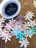 Bulk Order Edible Snowflakes Sprinkles Infused with Flash Dust Glitter for Food & Drinks