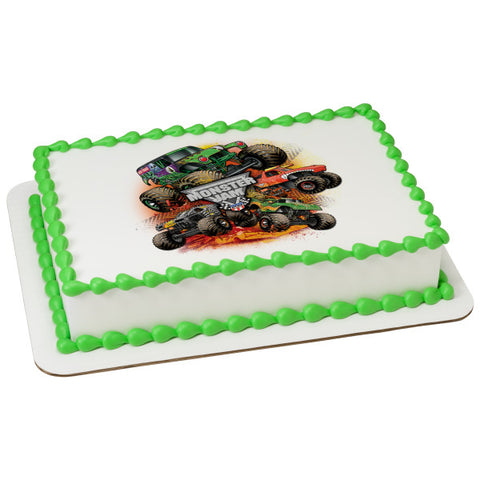 Officially Licensed Monster Jam Edible Cake Image Toppers