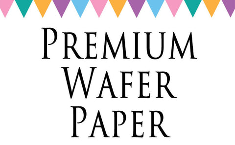 Fully Colored Pink Wafer Paper