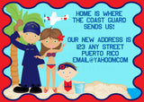 Custom Military Moving  Announcements - Never Forgotten Designs