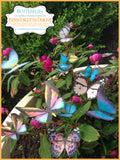 Colorful Edible Butterflies on Wafer Paper