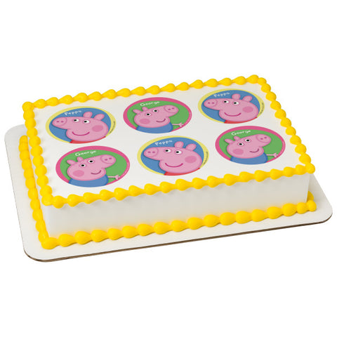 Officially Licensed Peppa Pig Edible Cake Image Toppers