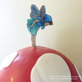 Edible Vintage Fairy Cupcake & Cake Toppers on Thick Wafer Paper