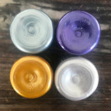 Edible Metallic Paint by Rainbow Dust in Gold - Silver - Pearl - White & Purple