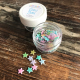 Colorful Star Glitter Fun Food Sprinkles© by Never Forgotten Designs