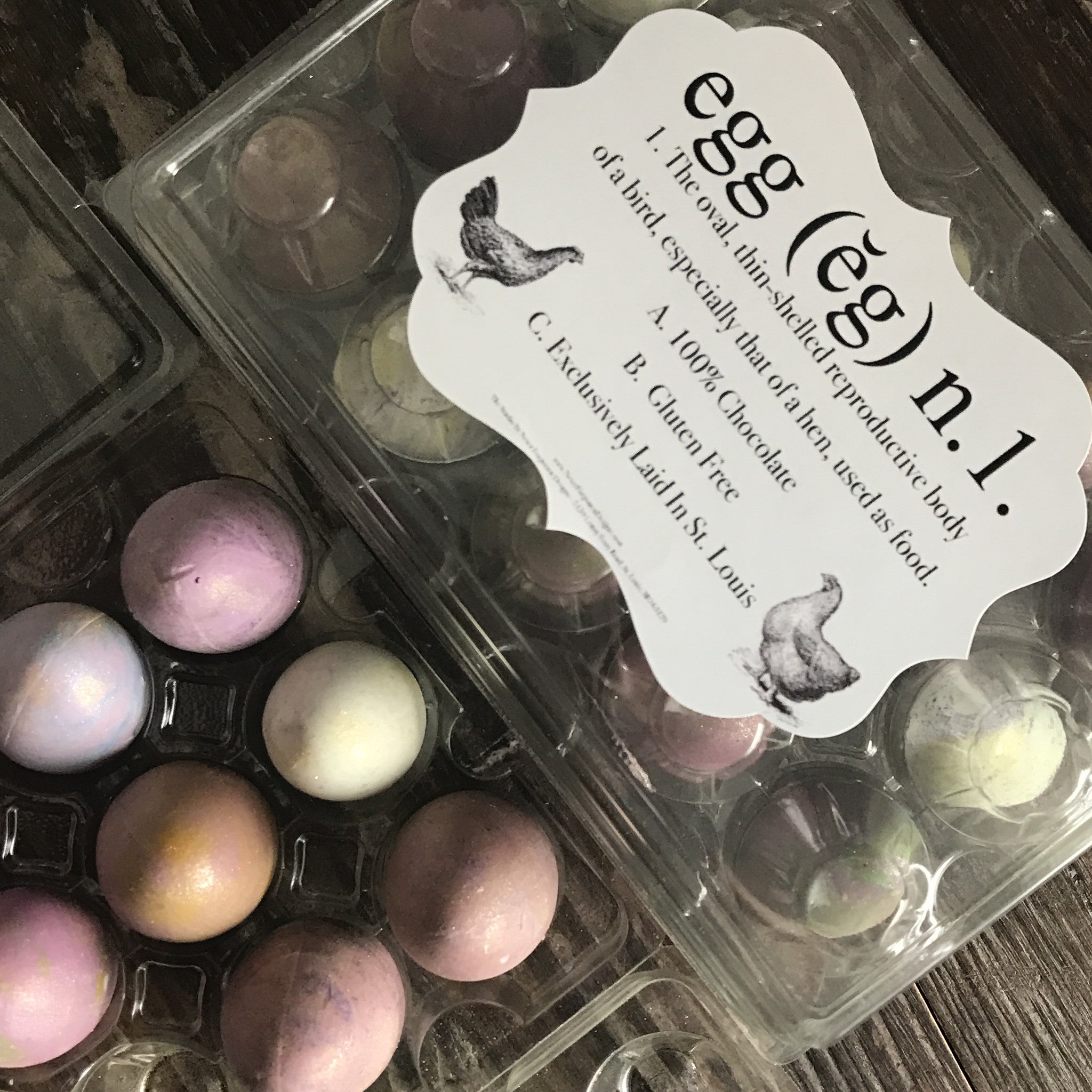 Carton of Rainbow Shimmer Chocolate Mini Eggs Gift Set