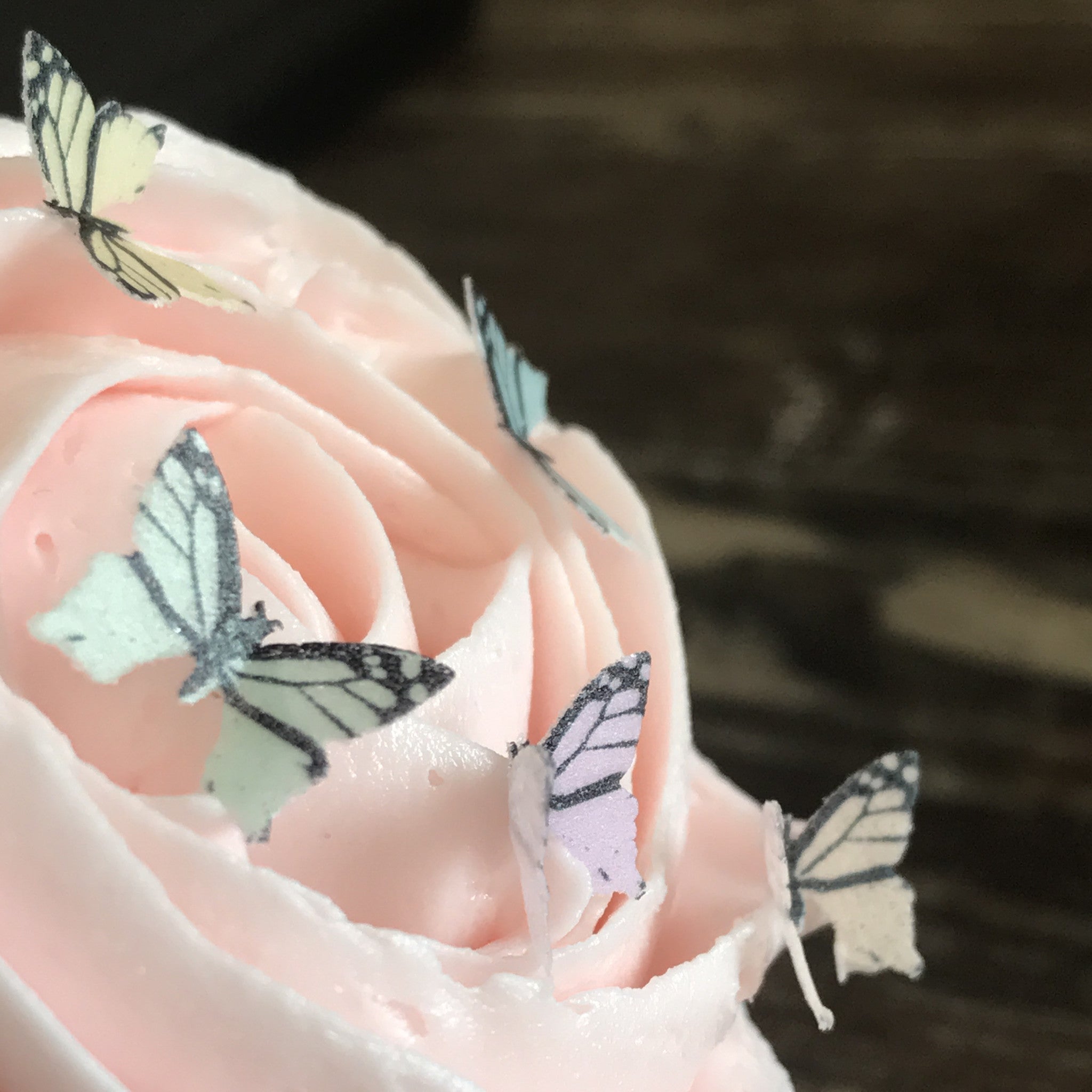 Edible Pastel Miniature Butterflies on Wafer Paper