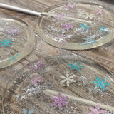 Large Let It Snow Lollipops 3.75” Round