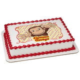 Officially Licensed Curious George Edible Cake Image Toppers