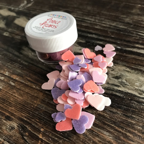 Edible Heart Fun Food Sprinkles