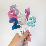 Number Lollipop Cake Toppers