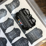 Edible Tomb Stone Cupcake Toppers