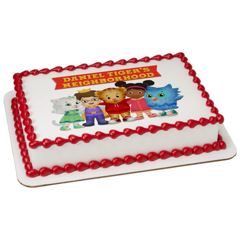 Officially Licensed Daniel Tiger's Neighborhood® Friends Edible Cake Image Toppers